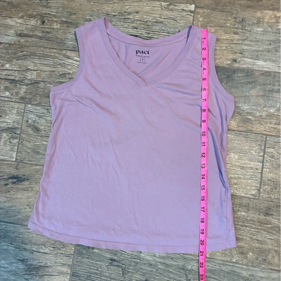 Pact Women's Lavender organic cotton V-Neck Tank Top - Picture 5 of 5